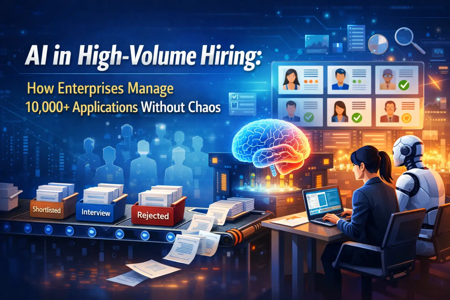 AI in High-Volume Hiring: How Enterprises Manage 10,000+ Applications Without Chaos