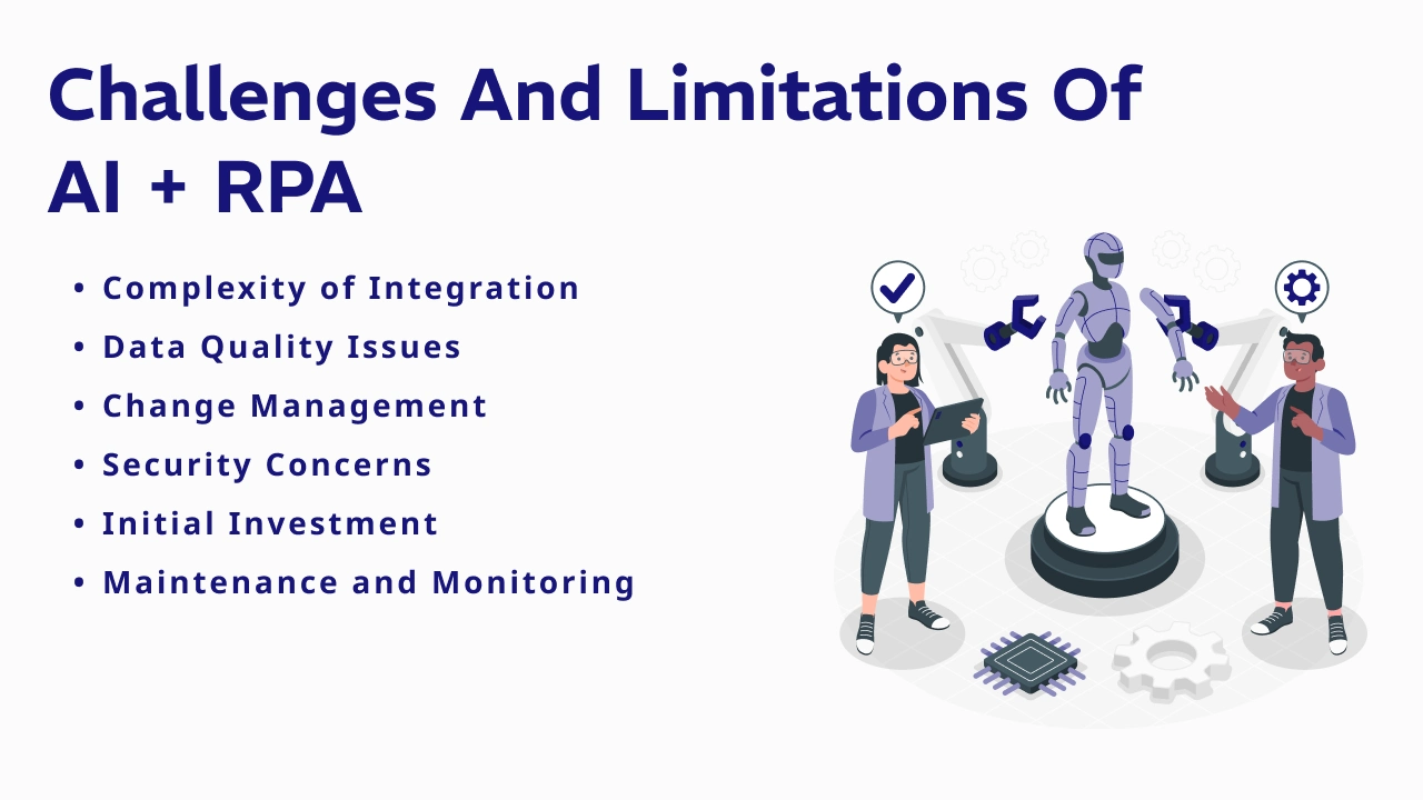 Challenges and Limitations of AI + RPA