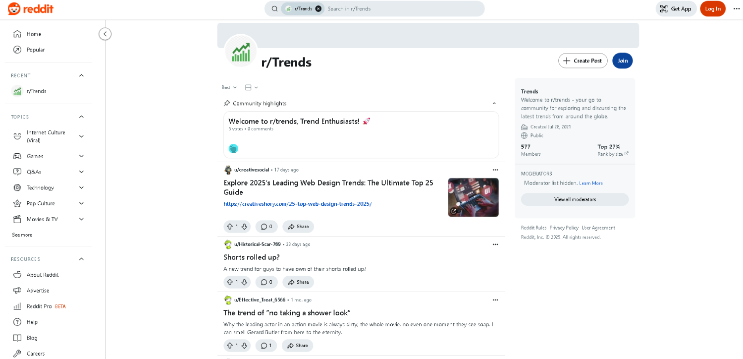 Reddit Trends