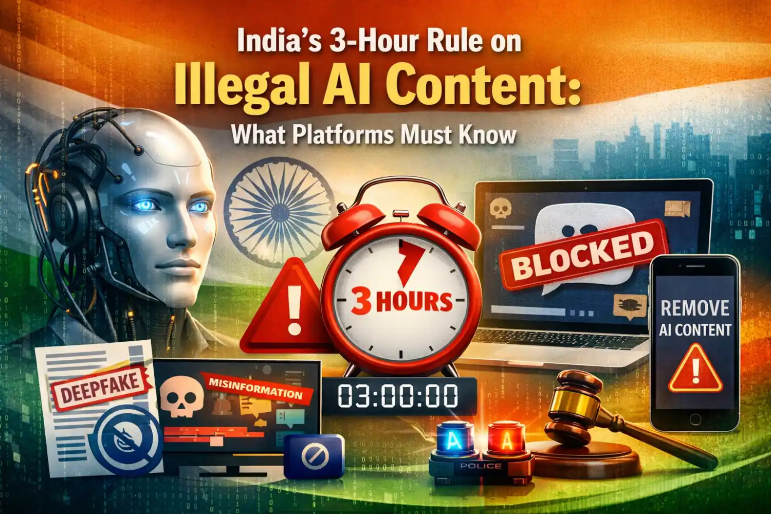 India’s 3-Hour Rule on Illegal AI Content: What Platforms Must Know