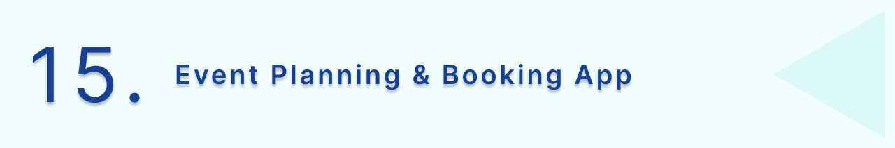 Event Planning and booking app