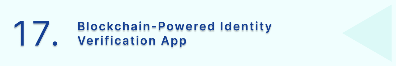 Blockchain-powered Identity Verification App