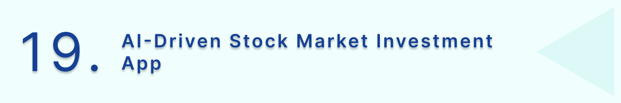 AI-powered Stock market investment app