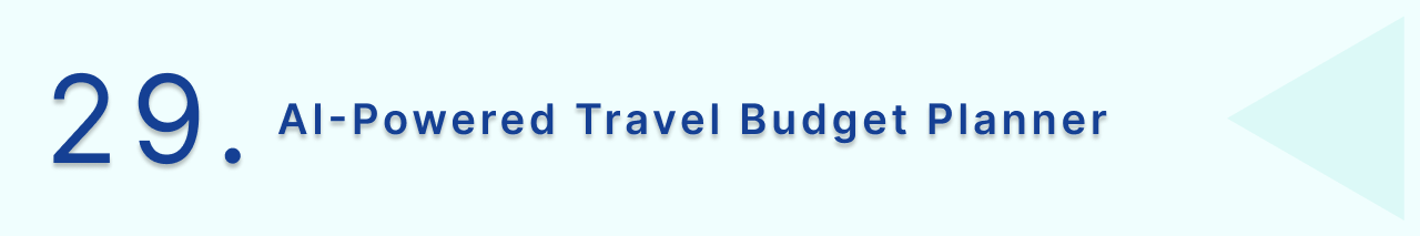 AI-powered Travel Budget Planner