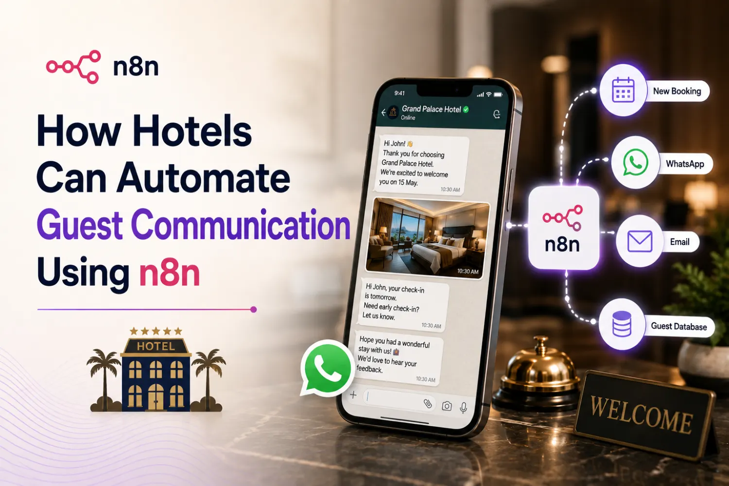 How Hotels Can Automate Guest Communication Using n8n