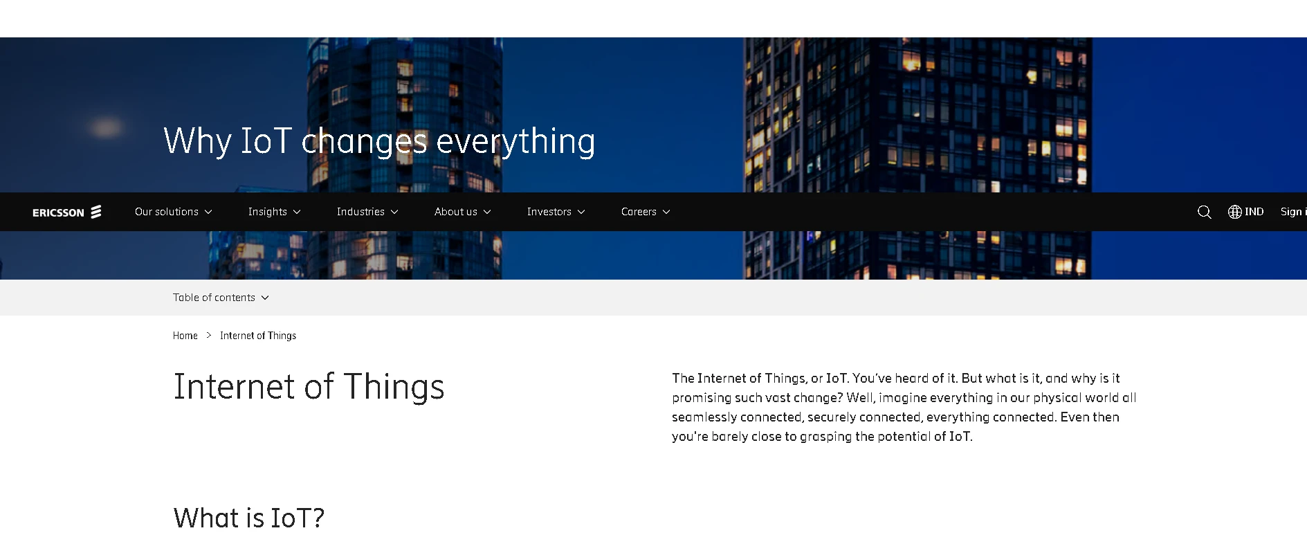 Ericsson IoT Solutions