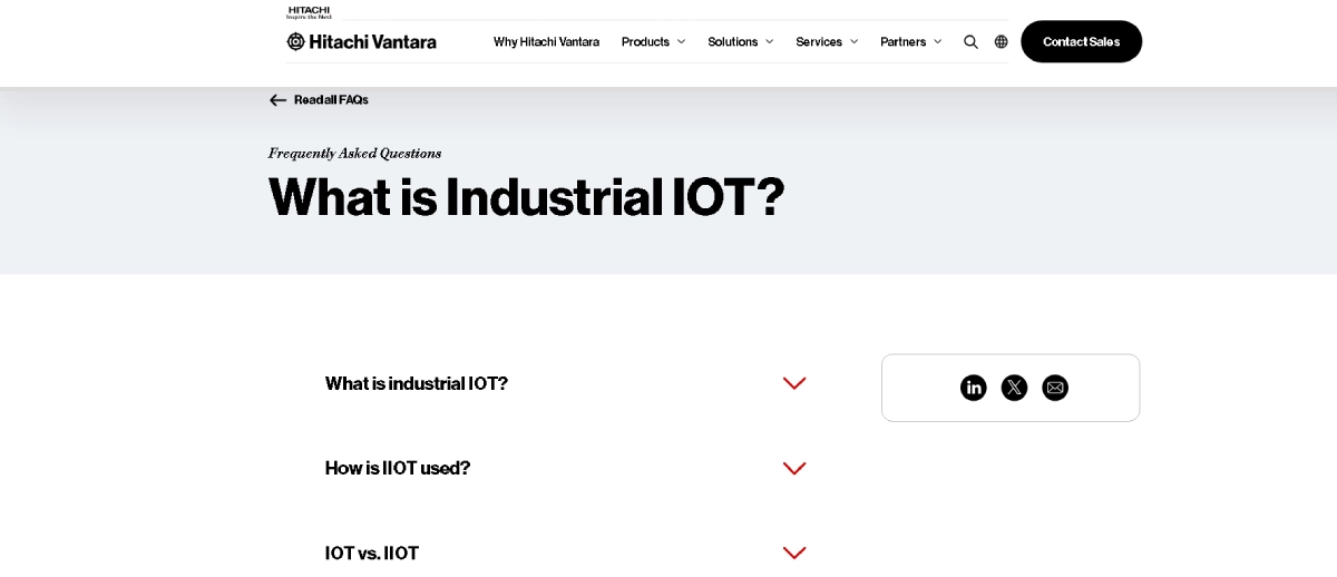Hitachi Vantara IoT