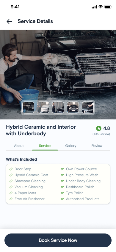 Car Service App Development