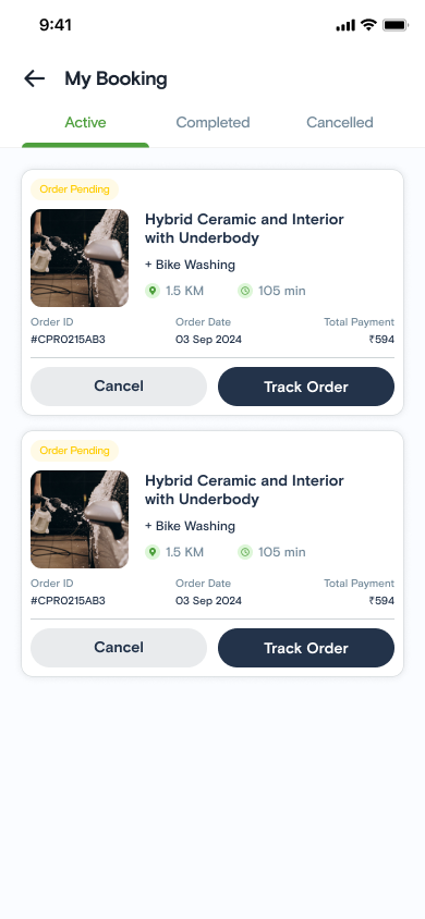 Car Service App Development